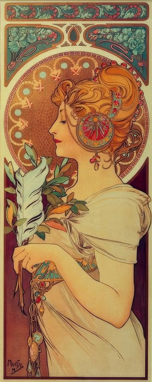 Plume - Alphonse Mucha