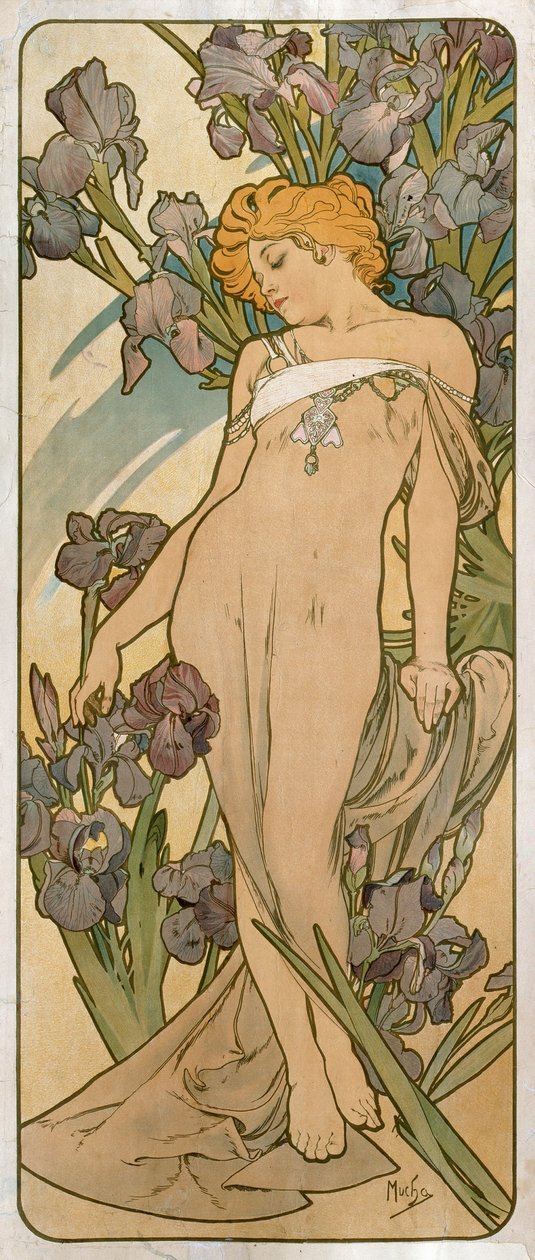 Iris, 1898 - Alphonse Mucha