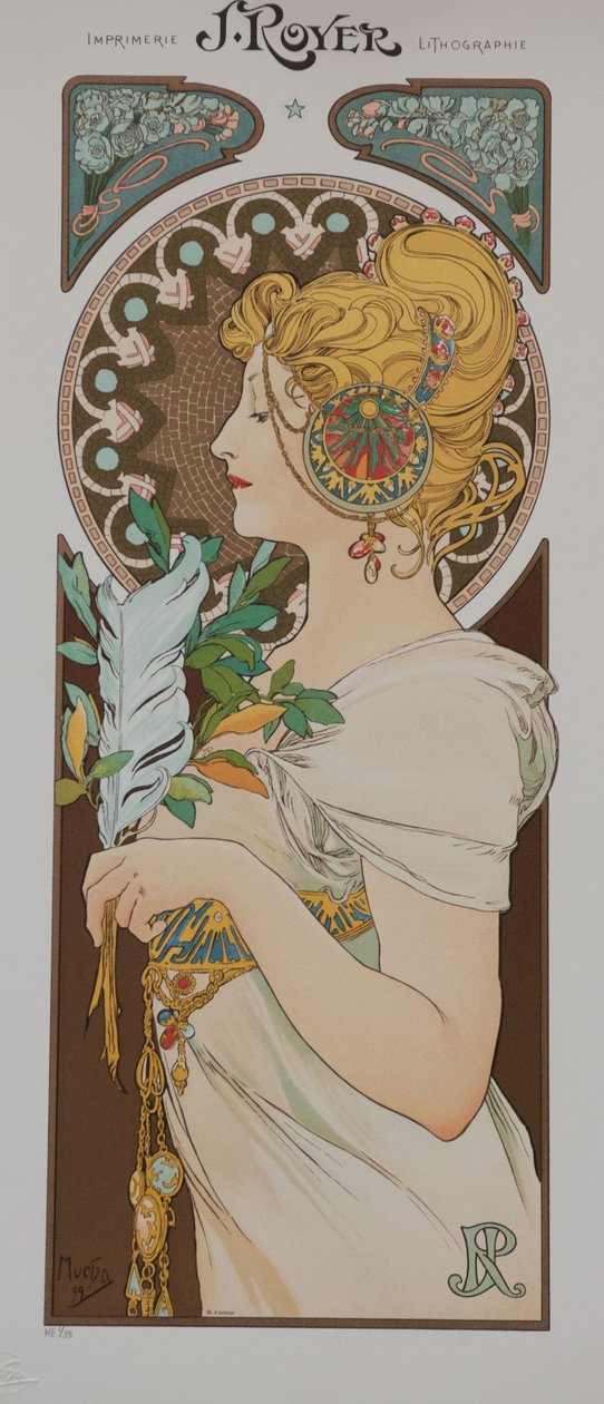 La Plume - Alphonse Mucha