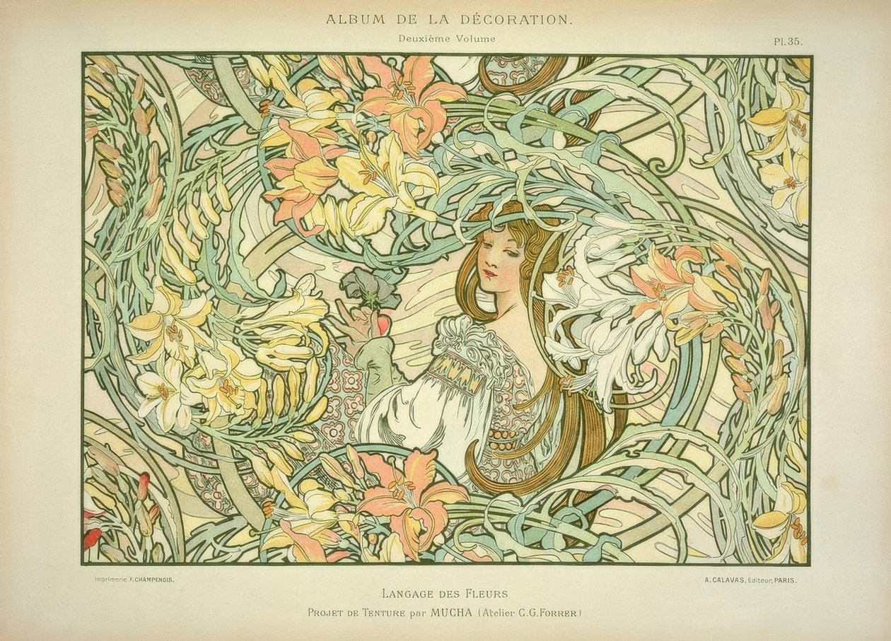 Lys - Alphonse Mucha