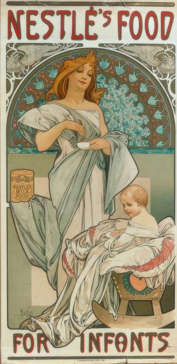 Nourriture pour nourrissons de Nestlé - Alphonse Mucha