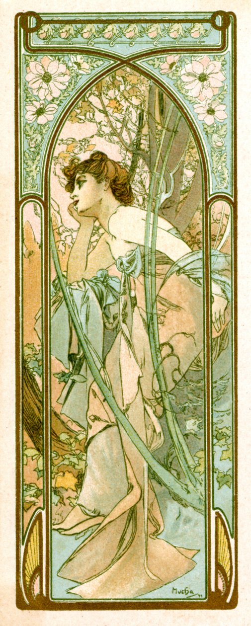 Rêverie du soir, 1899 - Alphonse Mucha