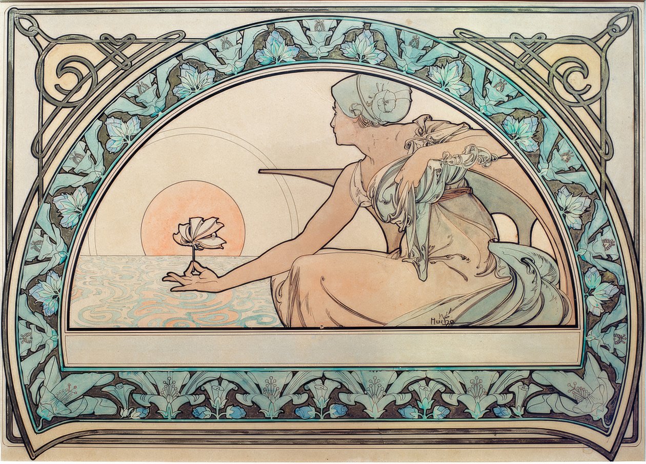 Nénuphar - Alphonse Mucha