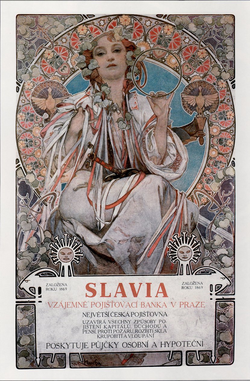 Affiche Slavia, 1907 - Alphonse Mucha