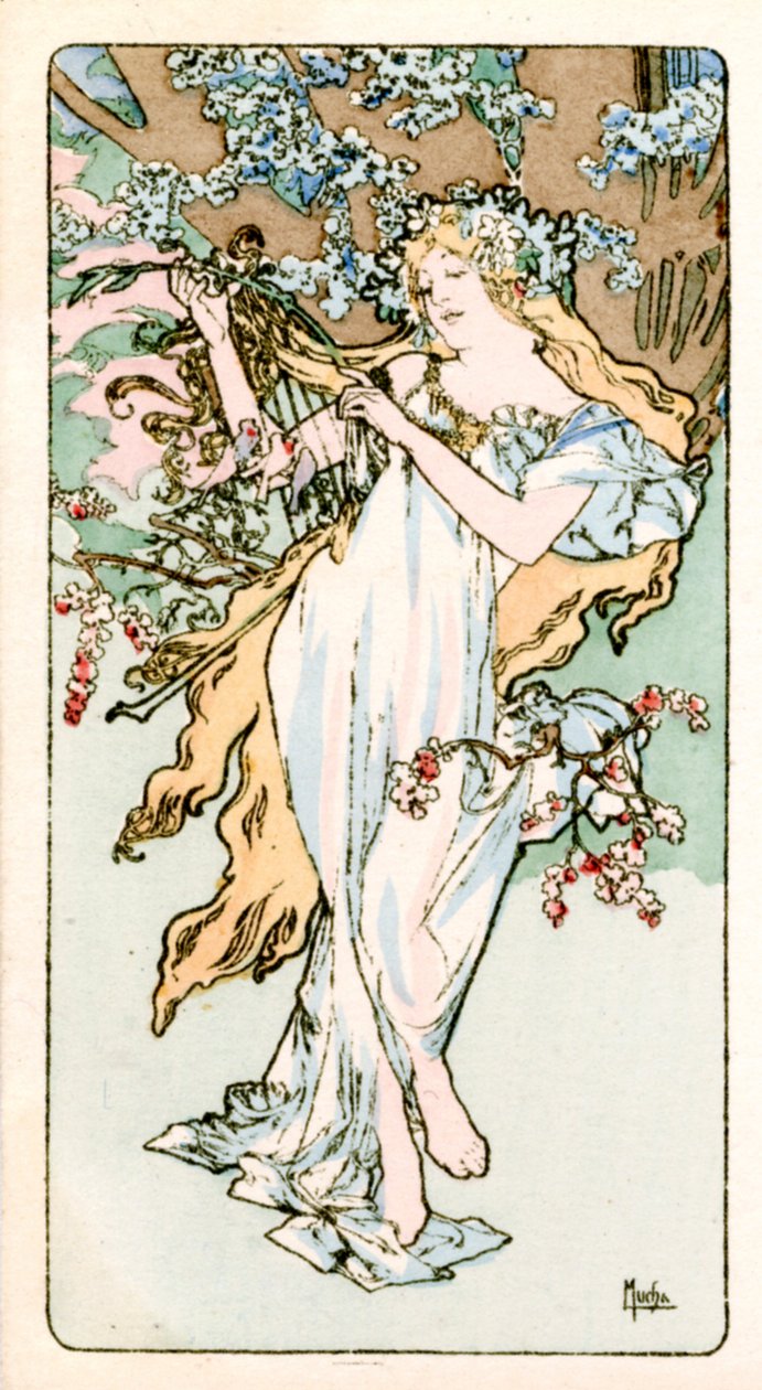 Printemps, 1900 - Alphonse Mucha