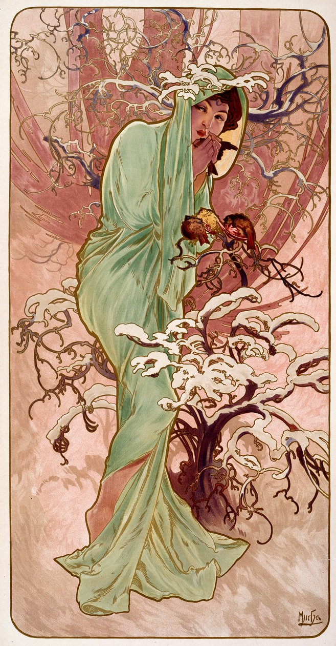 Hiver, 1896 - Alphonse Mucha