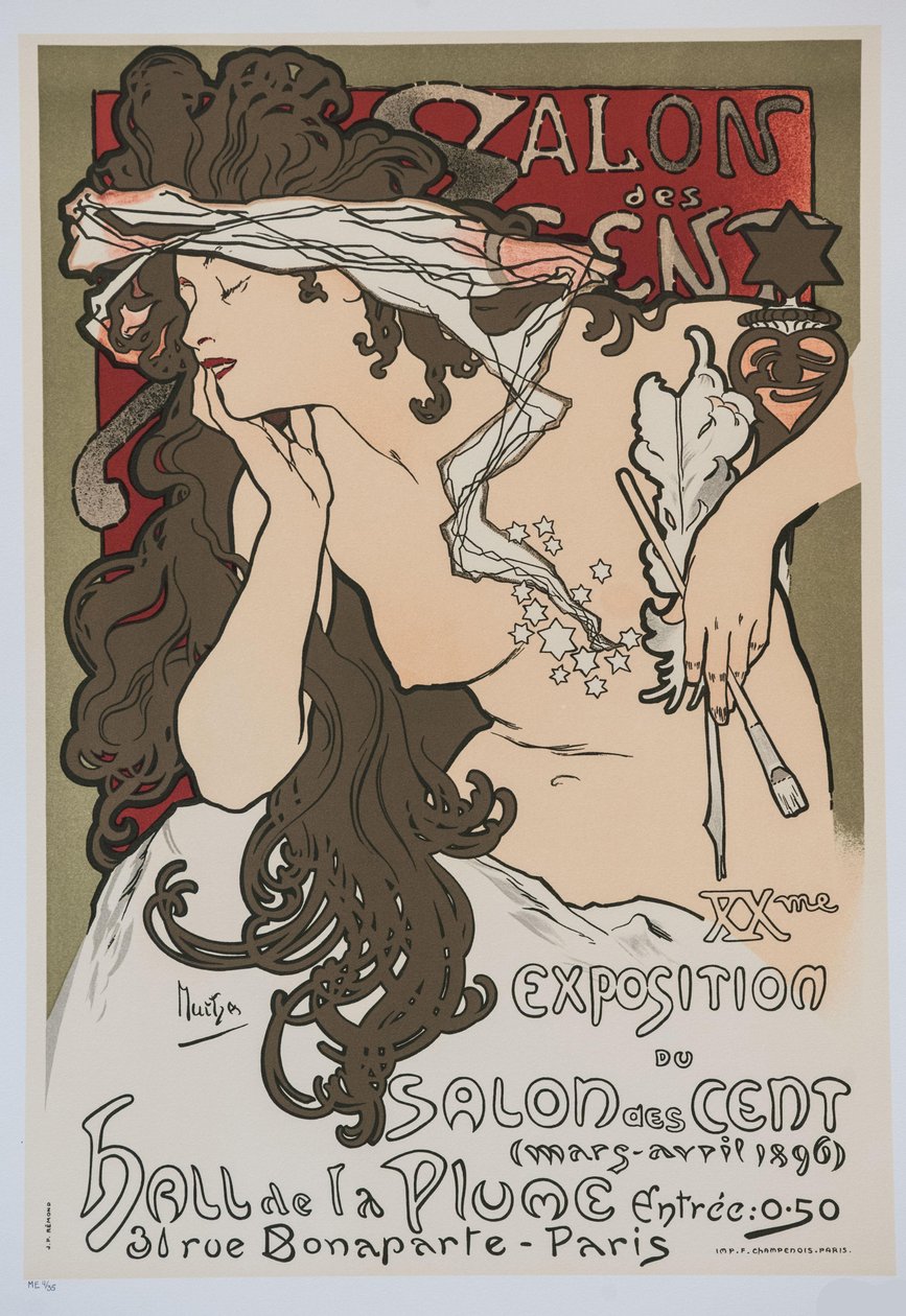 XXème exposition du Salon des Cent, 1896 - Alphonse Mucha
