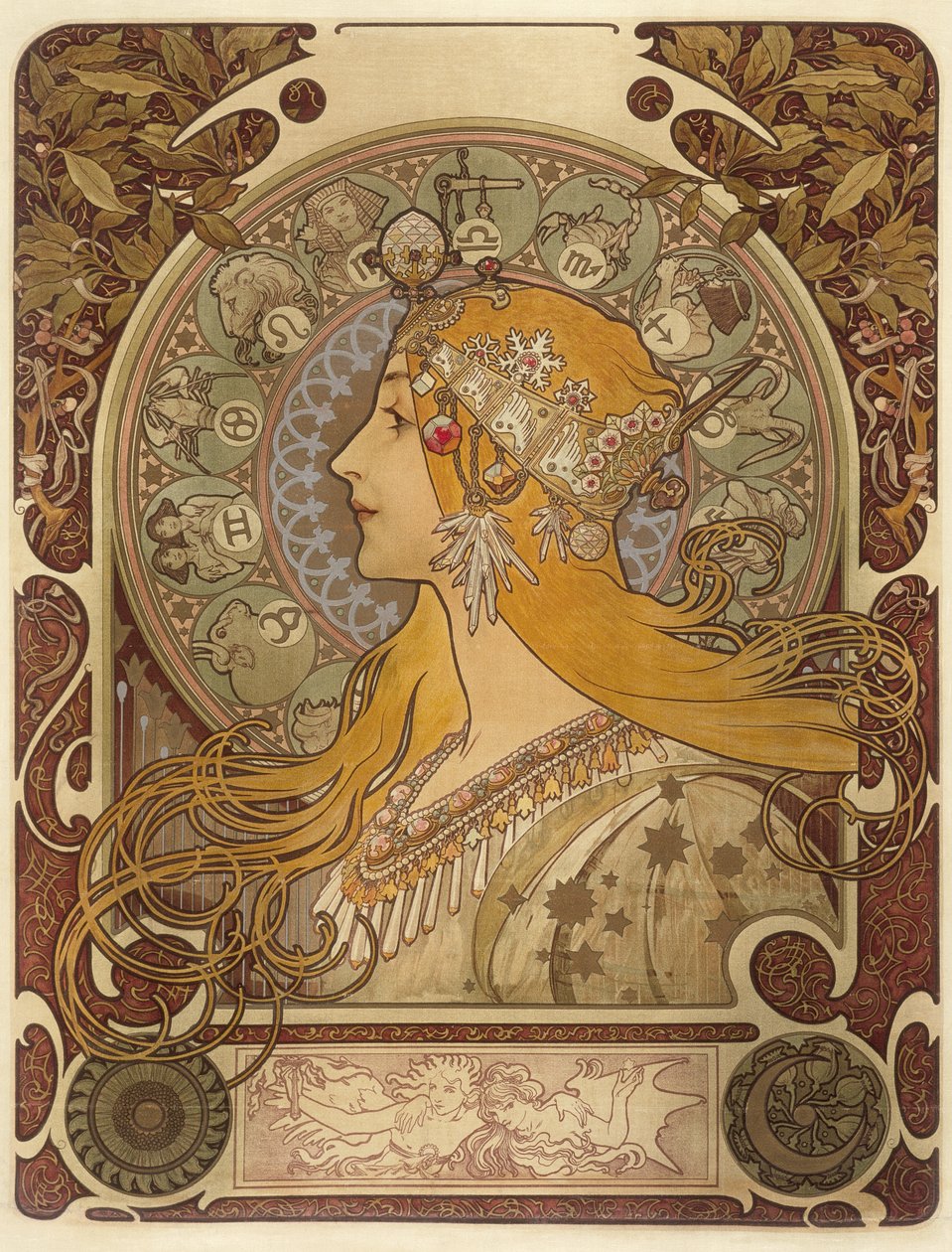 Zodiaque - Alphonse Mucha