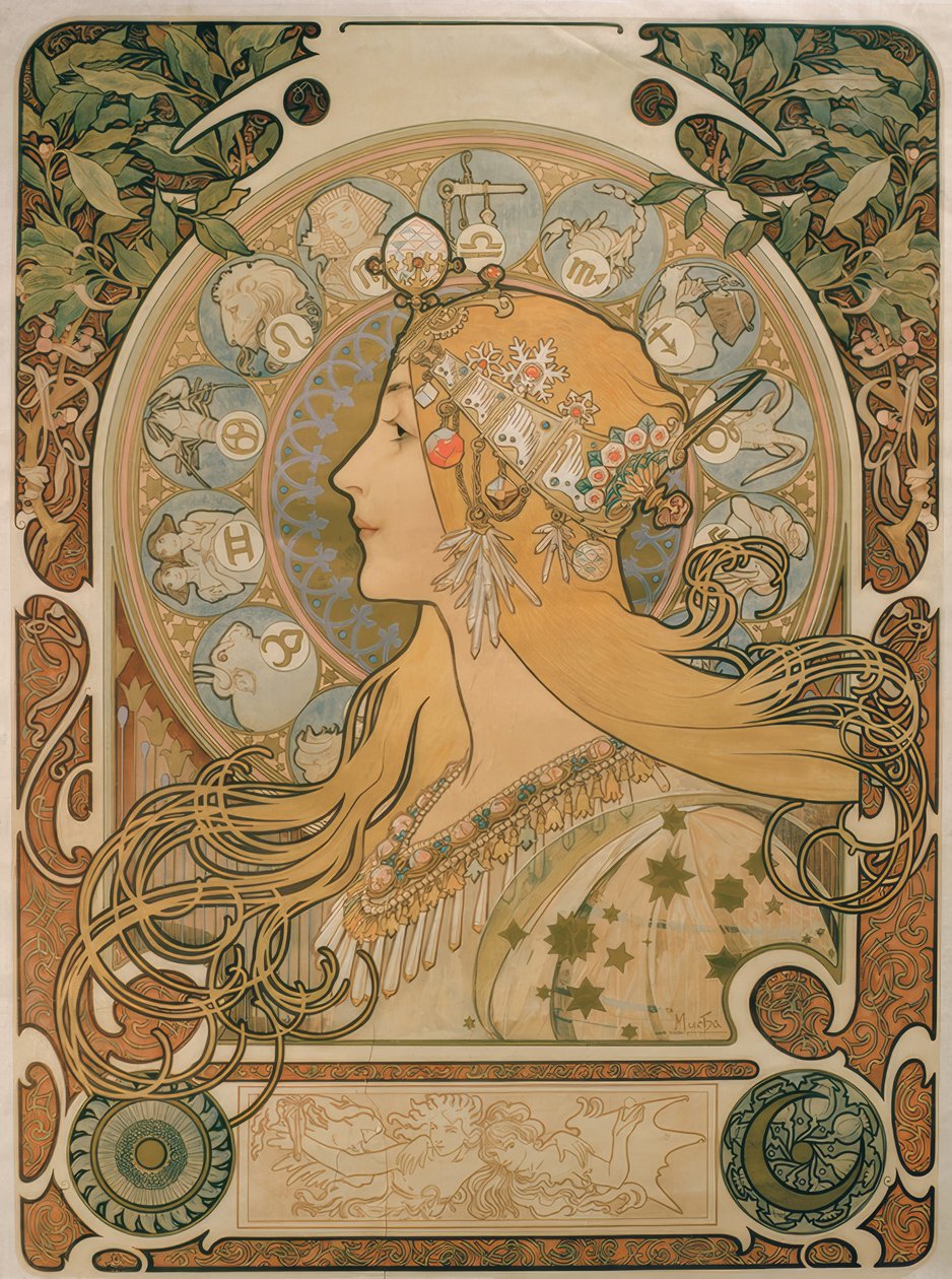 Zodiaque - Alphonse Mucha