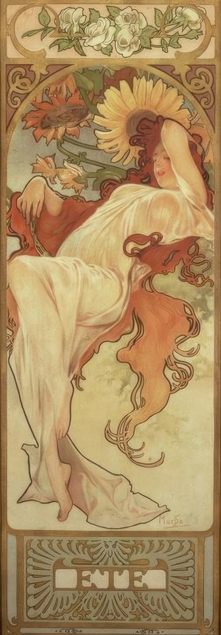 Été - Alphonse Mucha