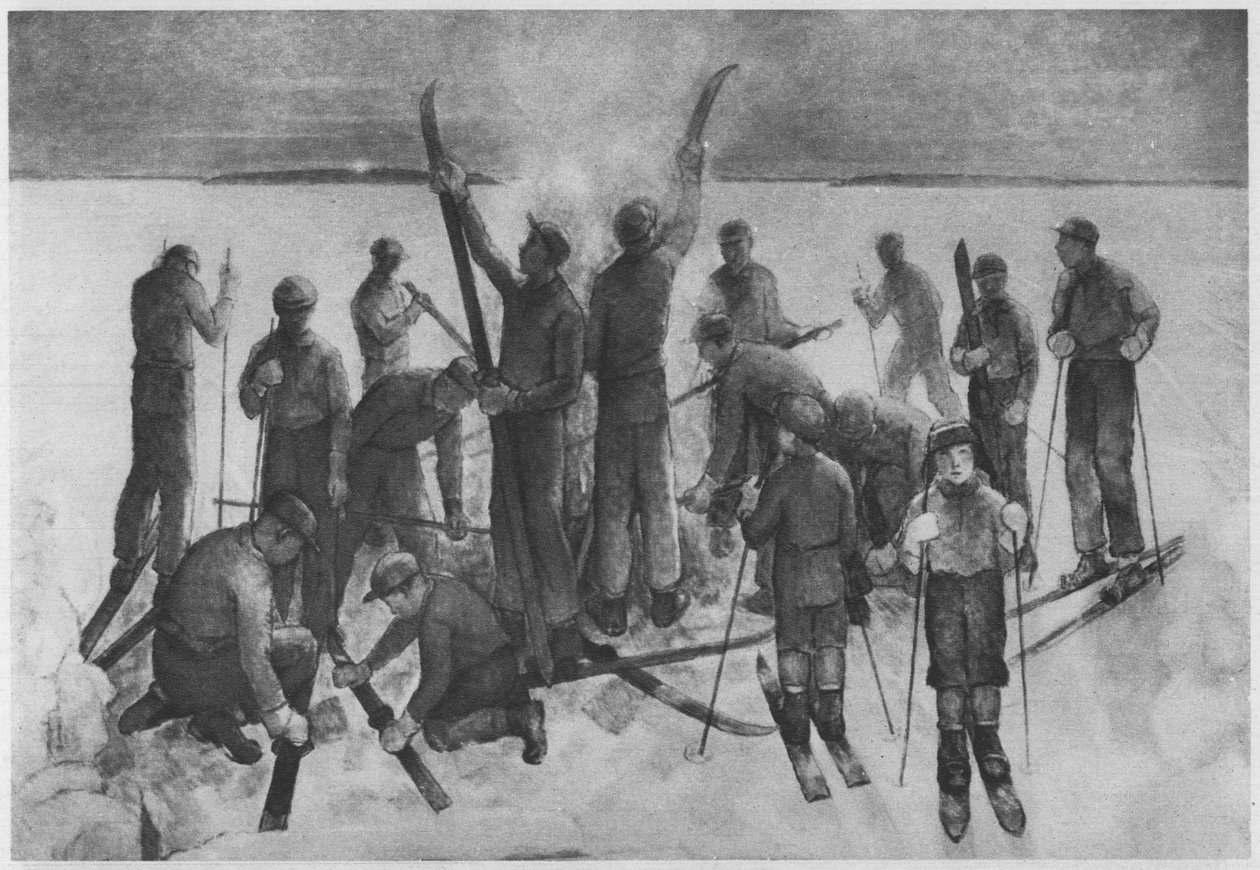 Excursion de ski des élèves - Alvar Cawén