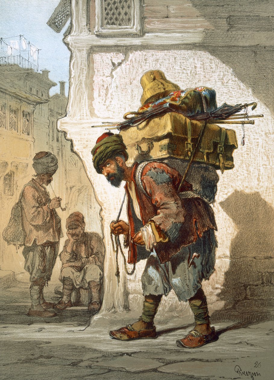 Un porteur de marchandises, 1865 - Amadeo Preziosi