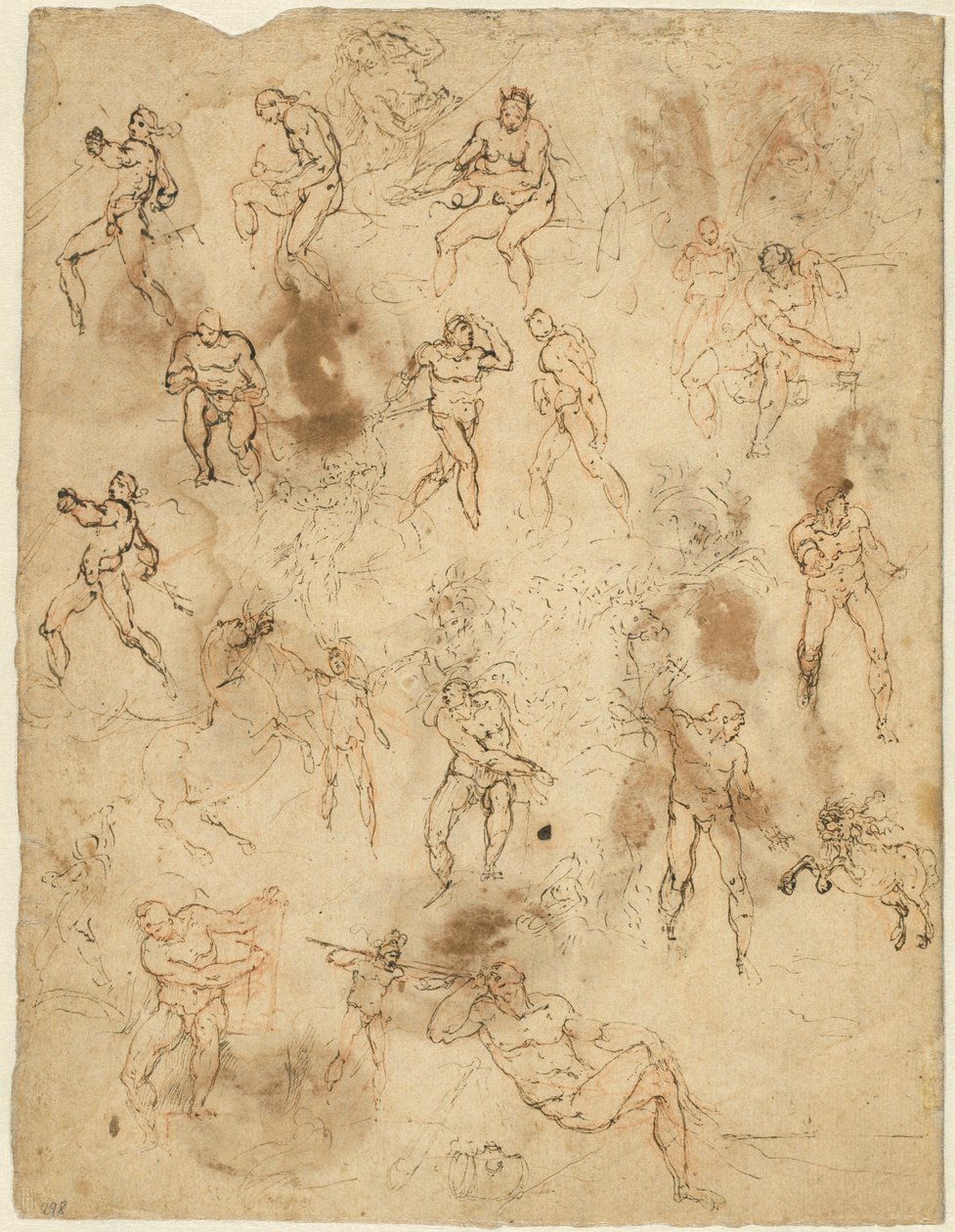 Études de figures (verso) - Ambrogio Figino