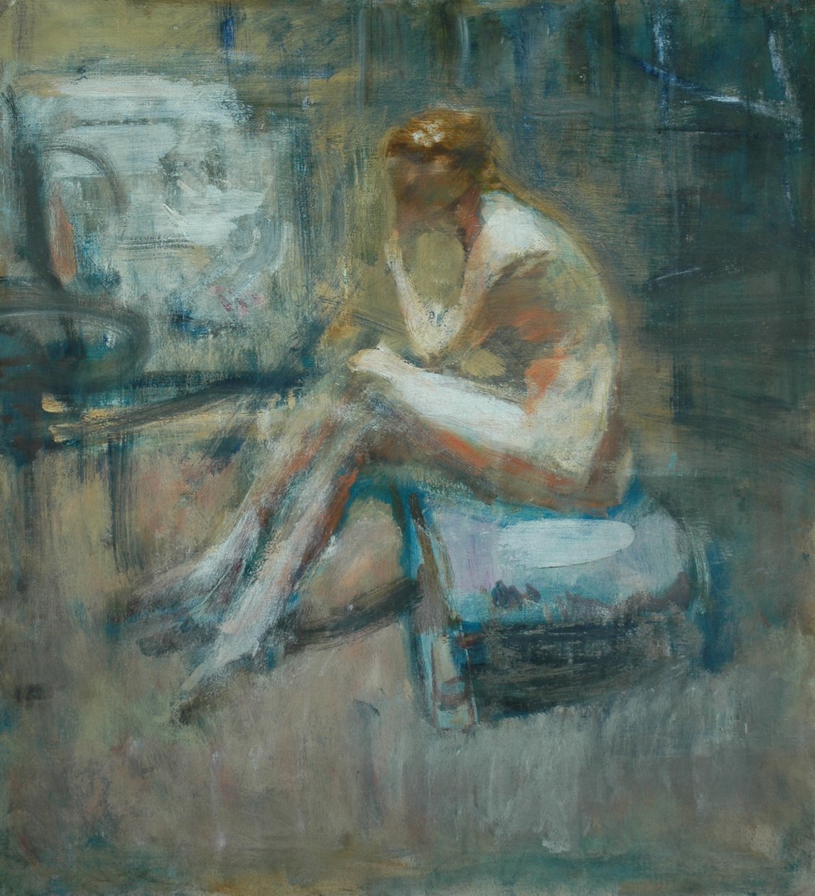 Nu assis, vers 1920 - Ambrose McEvoy