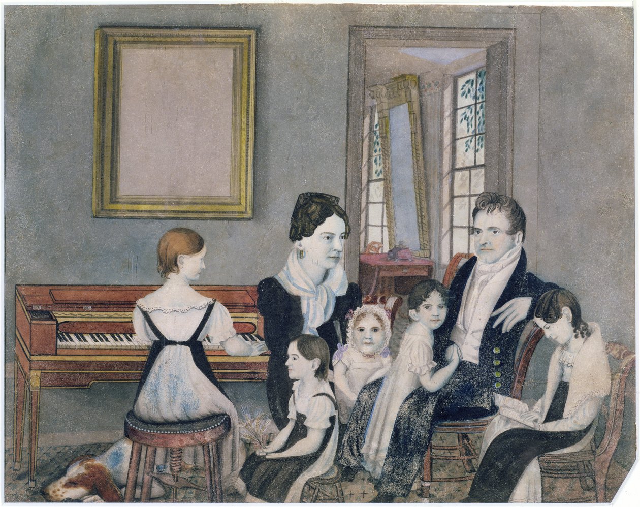 La famille Schuyler, 1824 - Ambrose Andrews