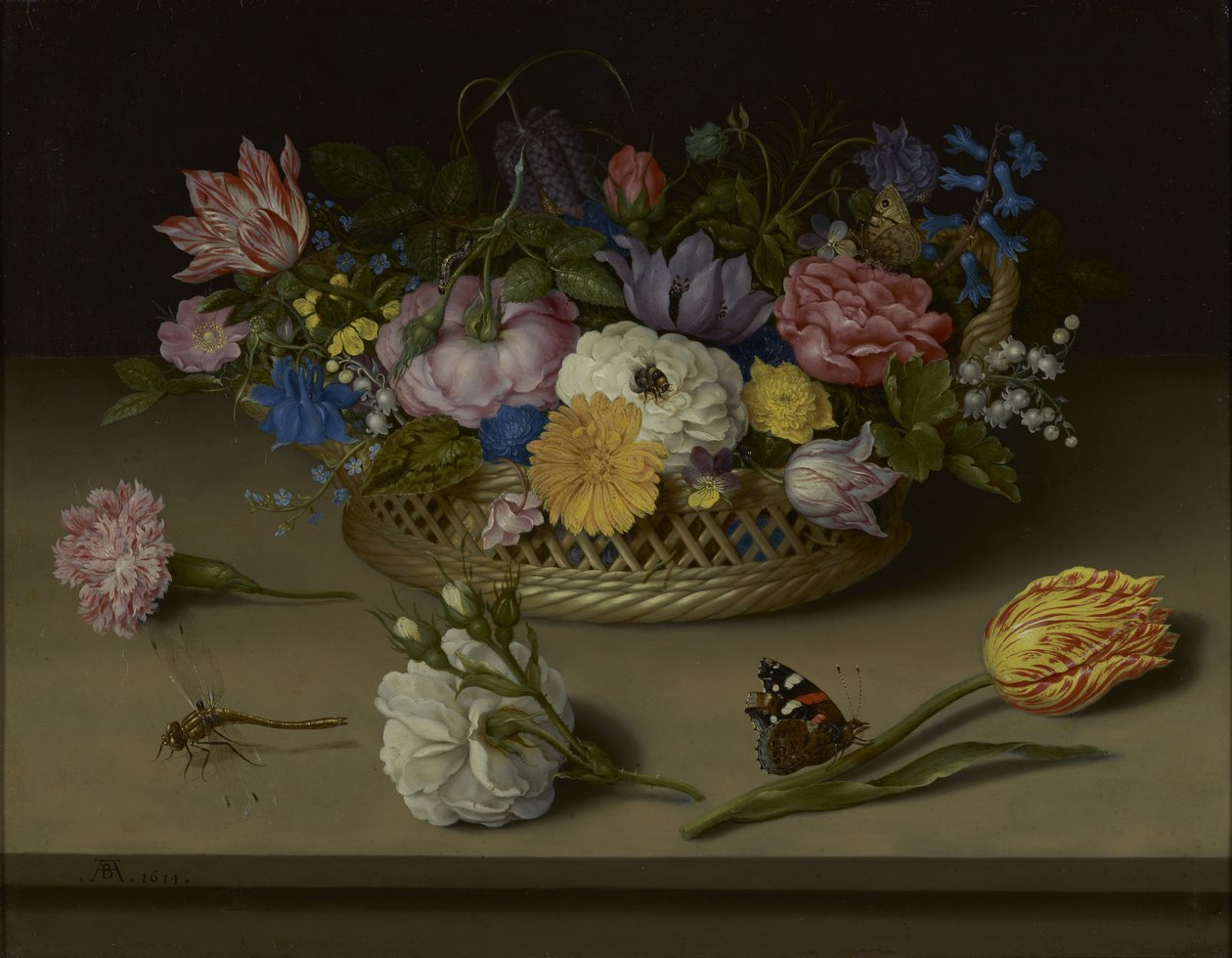 Nature morte de fleurs - Ambrosius the Elder Bosschaert