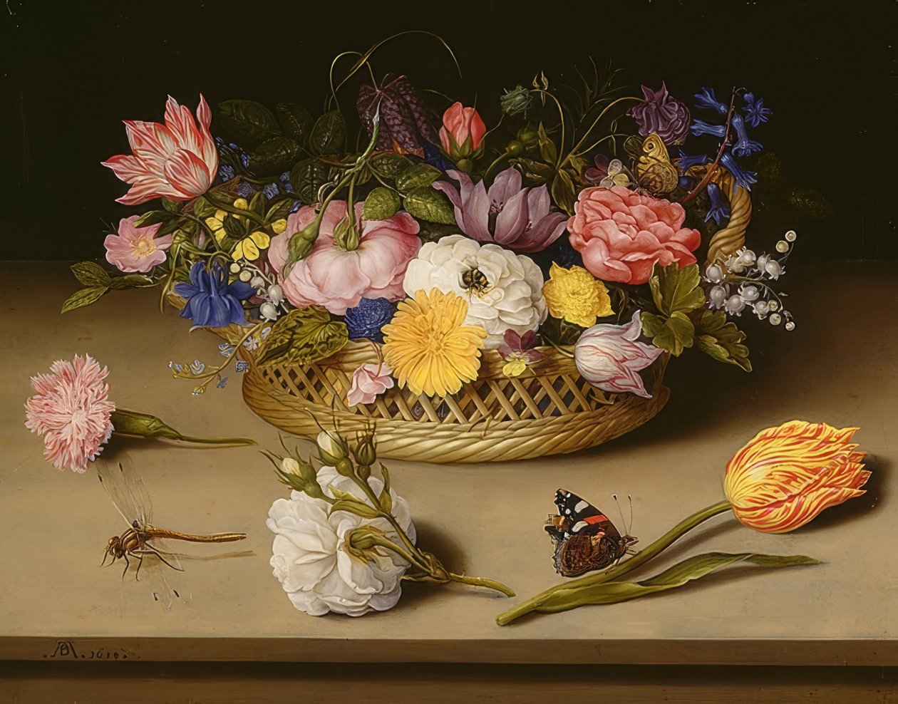 Nature morte avec fleurs. 1614 - Ambrosius the Elder Bosschaert