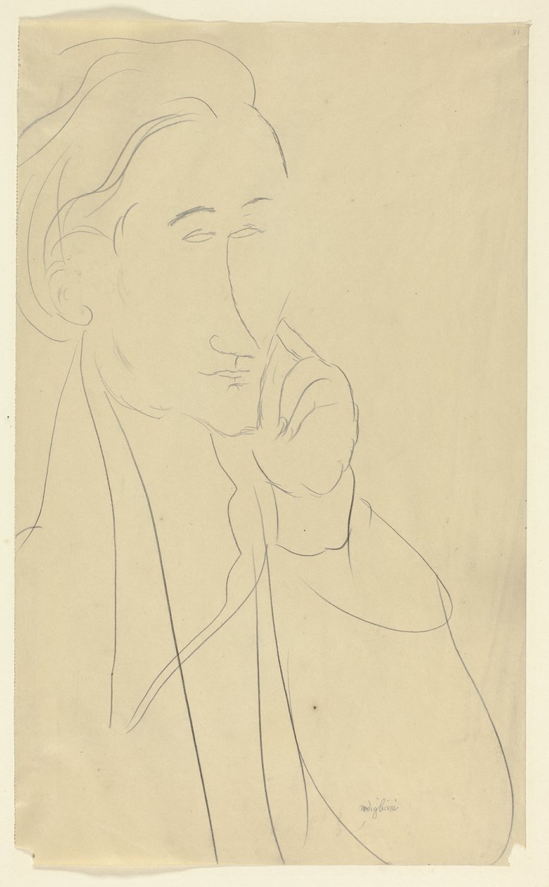 Buste de Zborowski - Amedeo Modigliani