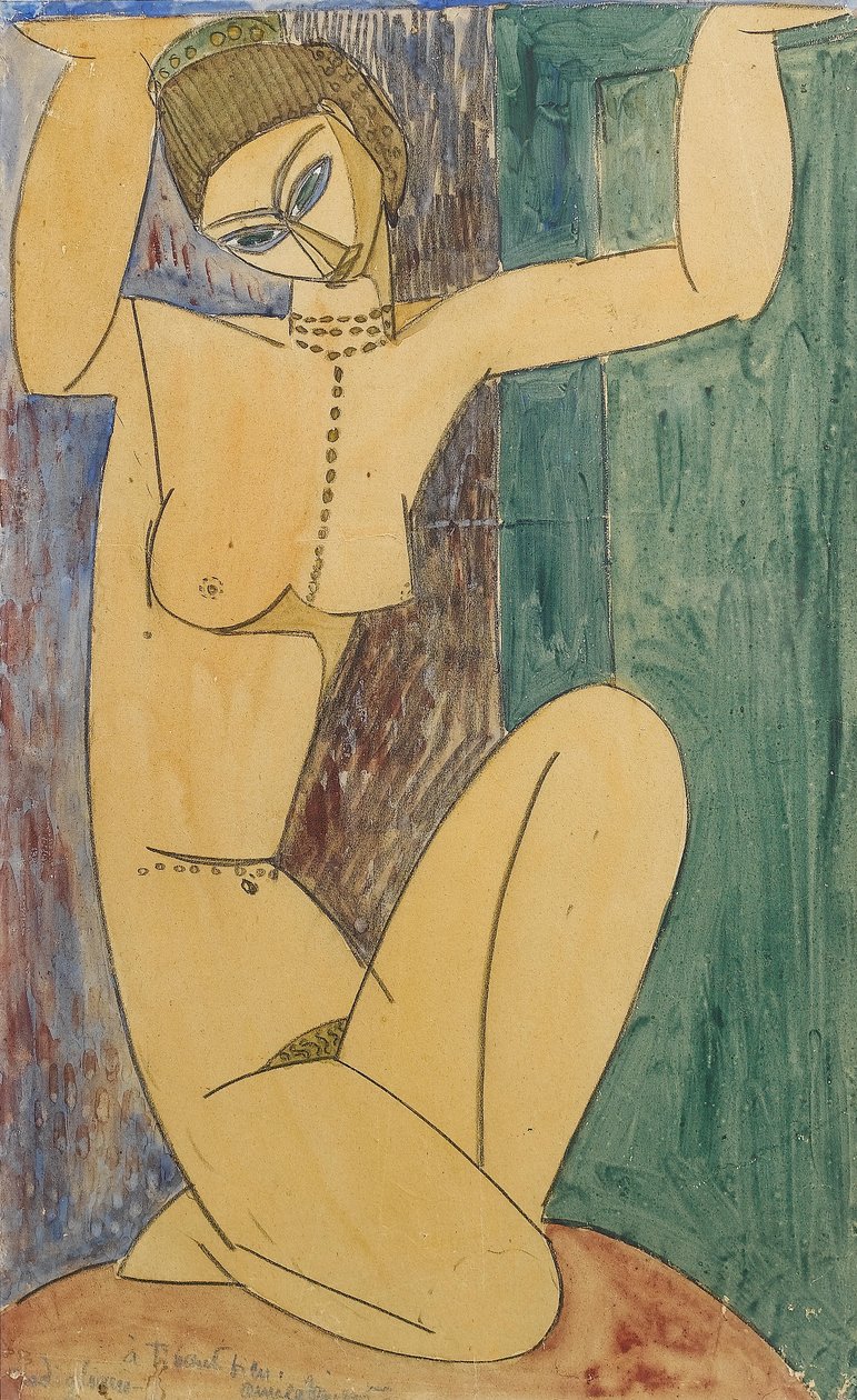 Français :  Cariatide - Amedeo Modigliani