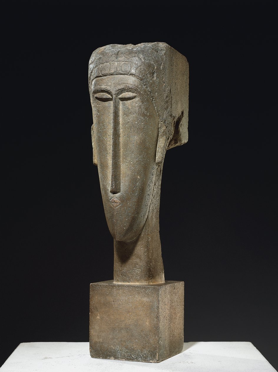 Tête, vers 1910-12 (calcaire) - Amedeo Modigliani