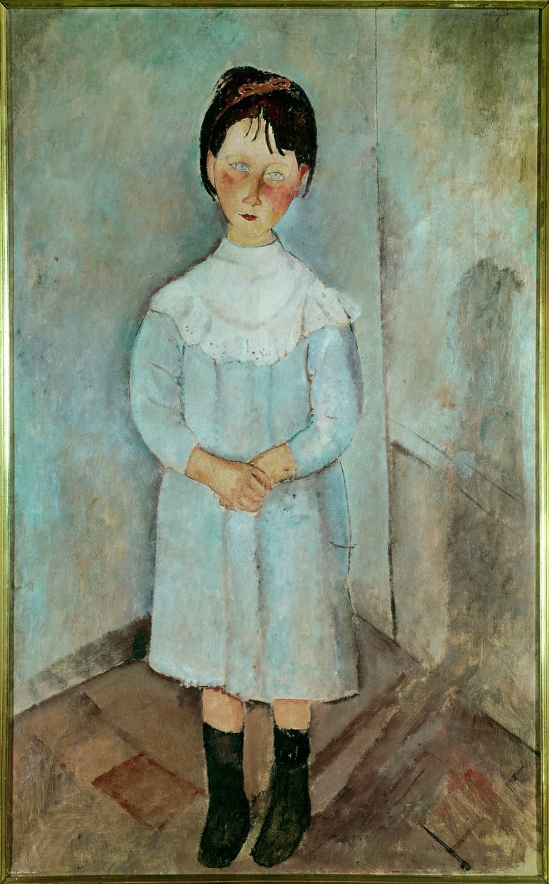 Petite fille en bleu, 1918 - Amedeo Modigliani
