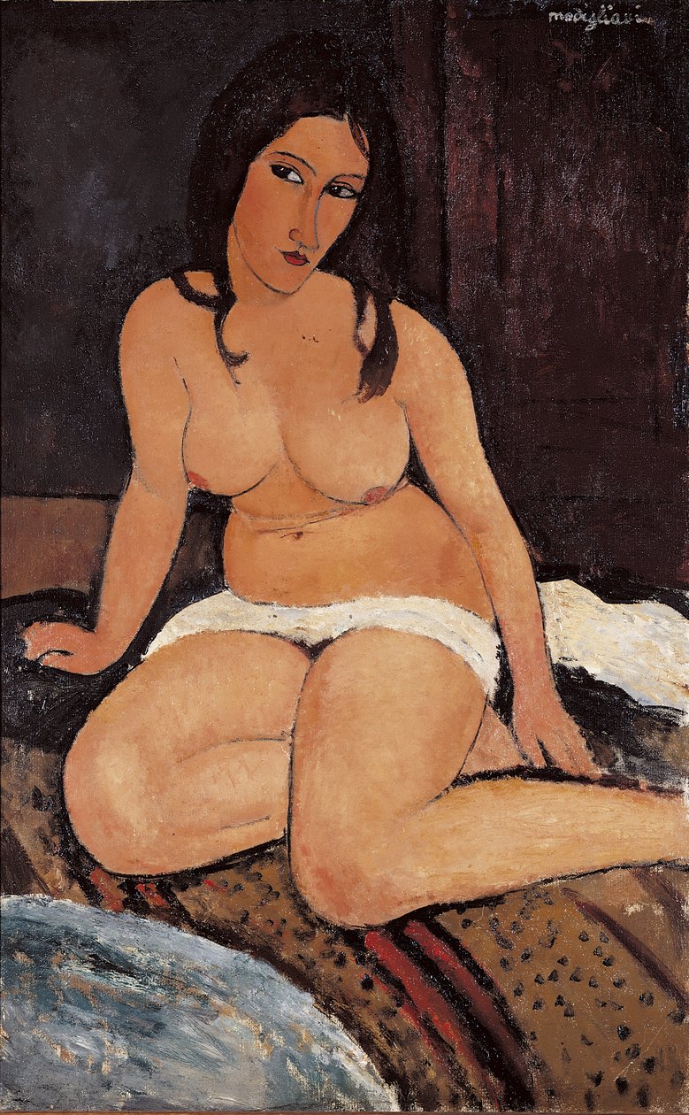 Nu assis, 1917 - Amedeo Modigliani
