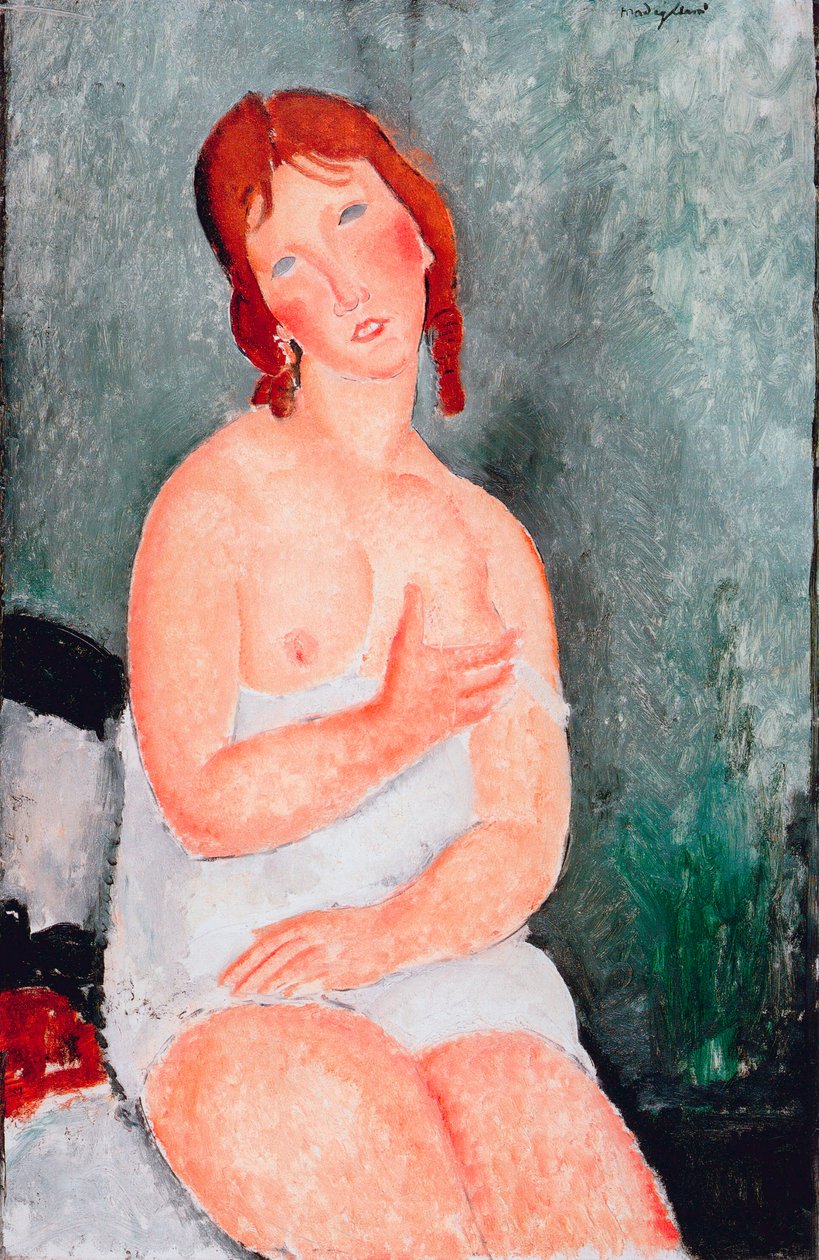 Jeune femme en chemise, 1818 - Amedeo Modigliani