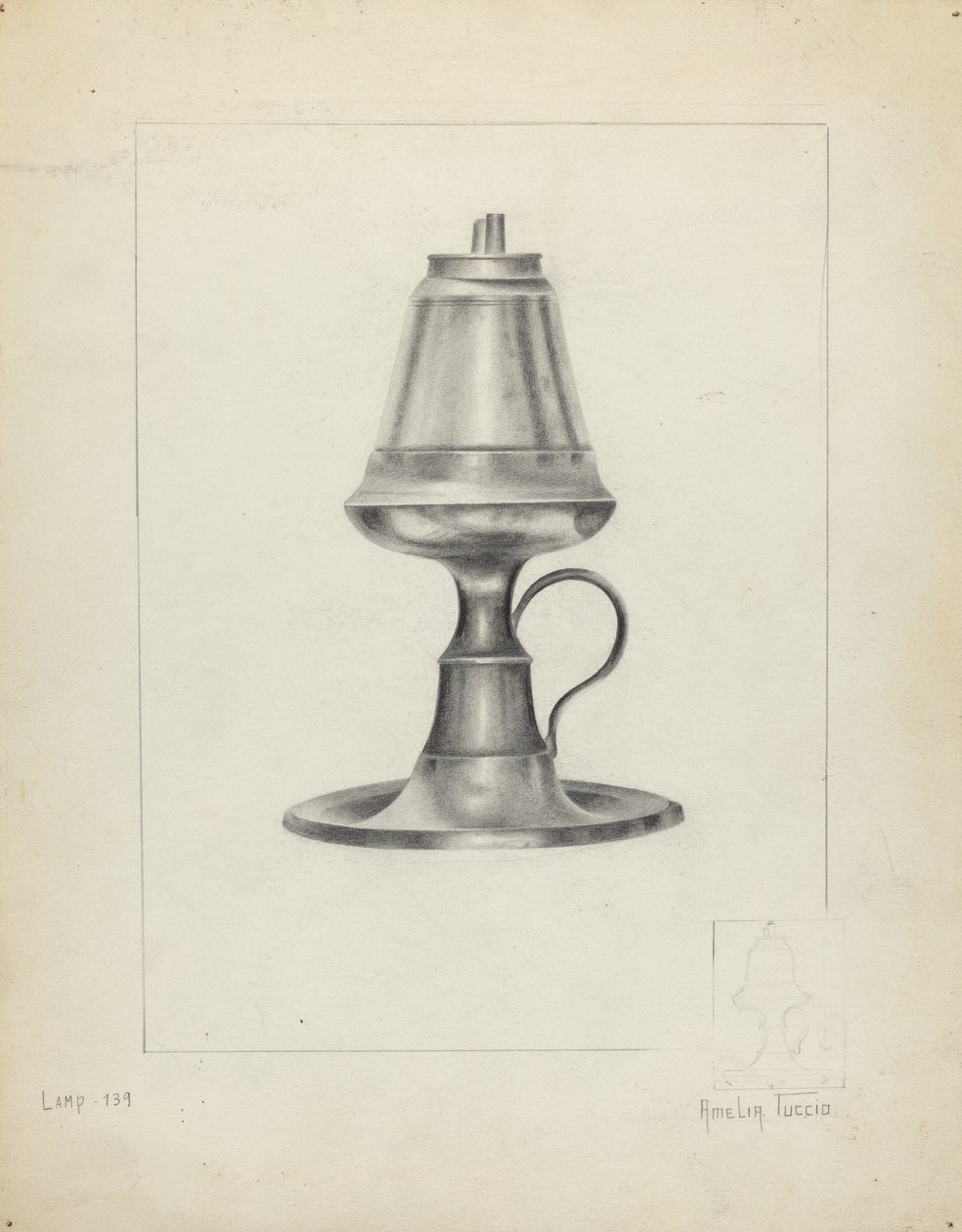 Lampe à camphène - Amelia Tuccio