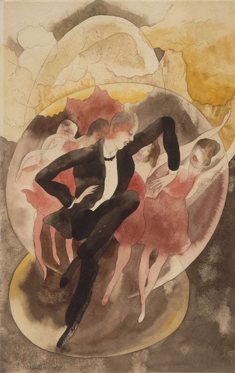 En vaudeville (danseuse avec chœur) - Charles Demuth