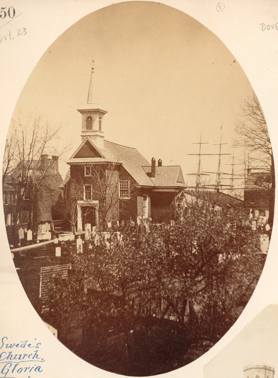 Église Gloria Dei (Old Swedes), rue Swanson près de Christian, Philadelphie, PA, 1854 - American Photographer
