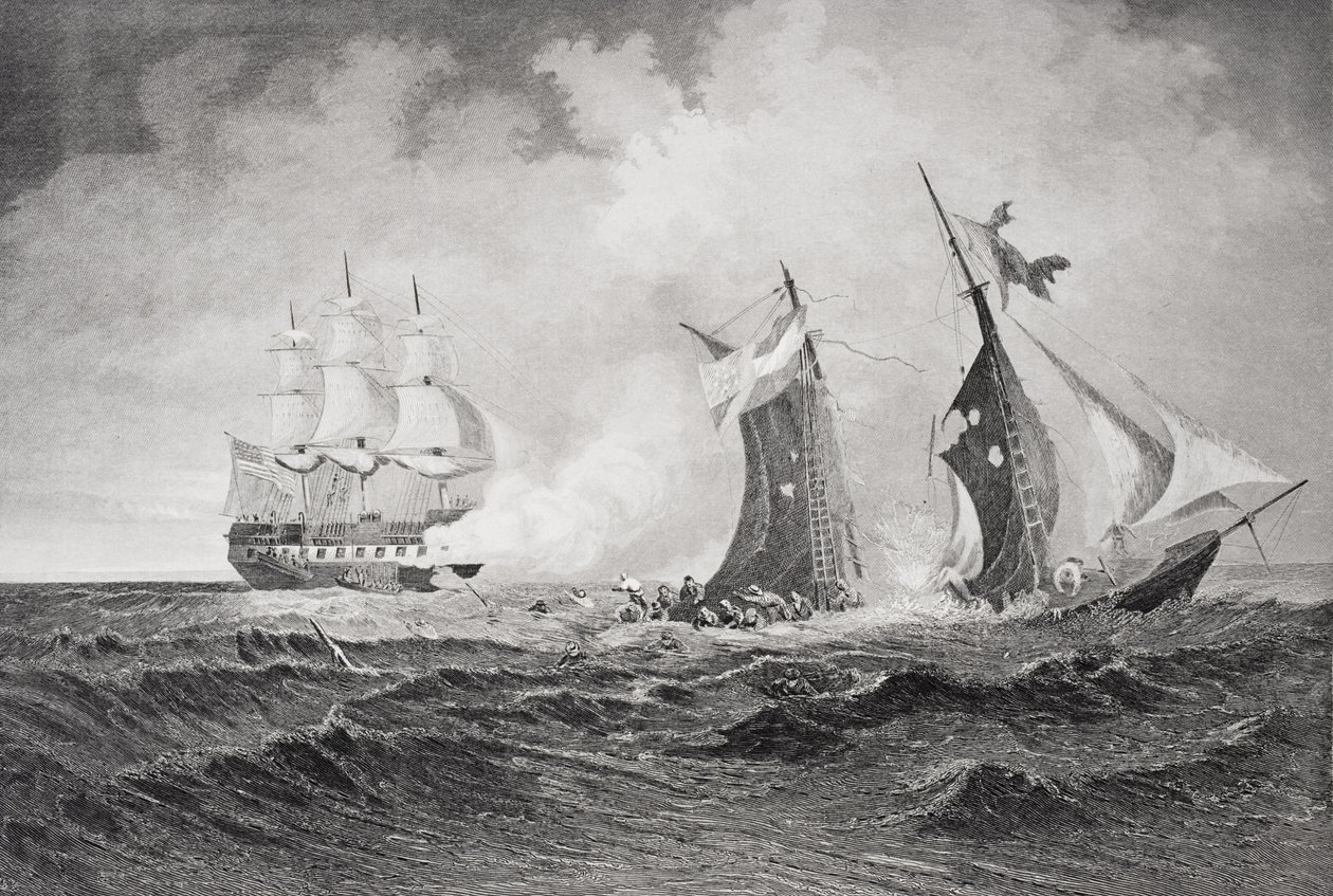 Destruction du corsaire 