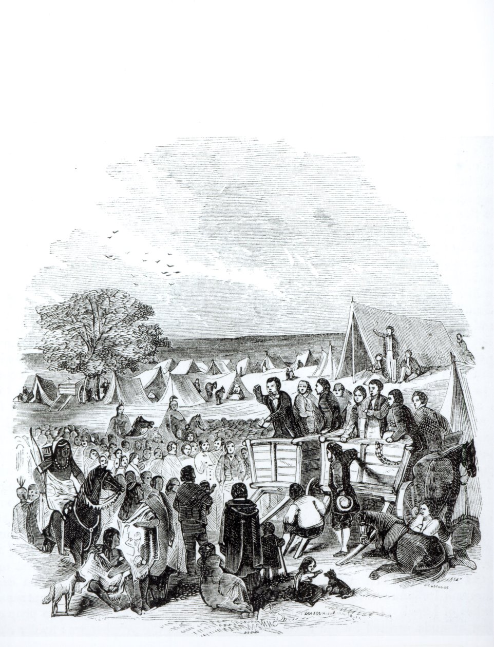 Joseph Smith prêchant dans le désert - American School