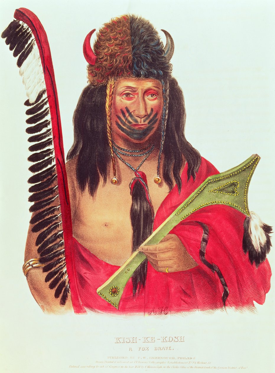 Kish-ke-kosh, un Brave Renard, 1838-44 - American School