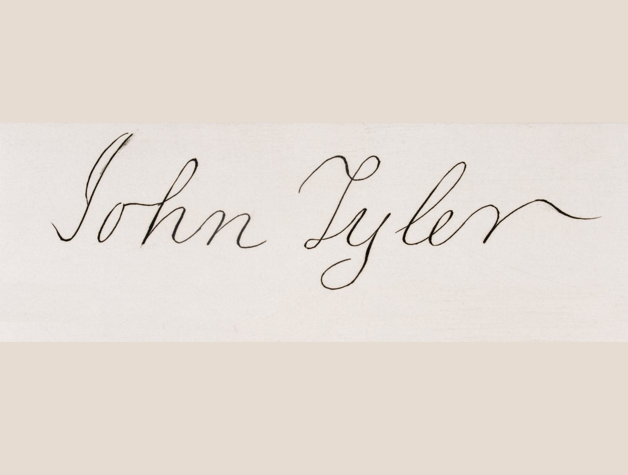 Signature de John Tyler - American School