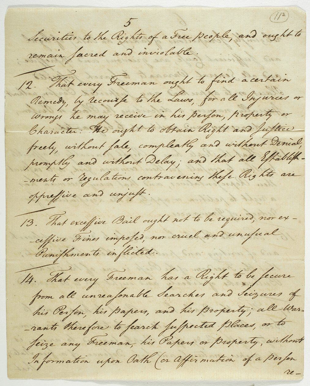 La Déclaration des droits, copie signée à Federal Hall, 1789 - American School