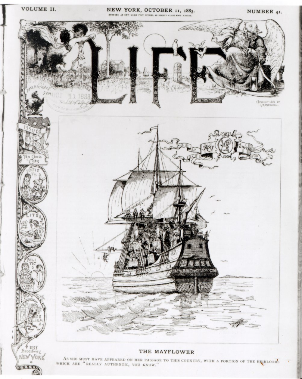 Le Mayflower, couverture de 