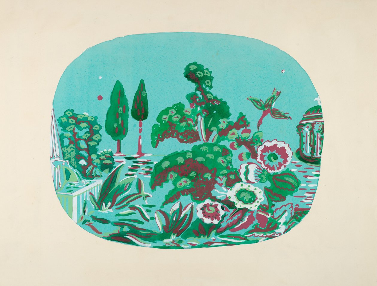 Design de boîte à chapeau - American 20th Century