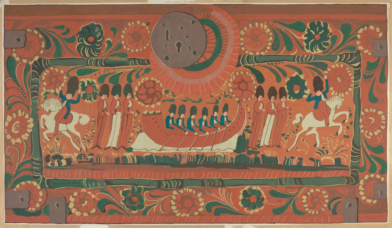 Coffre peint - American 20th Century