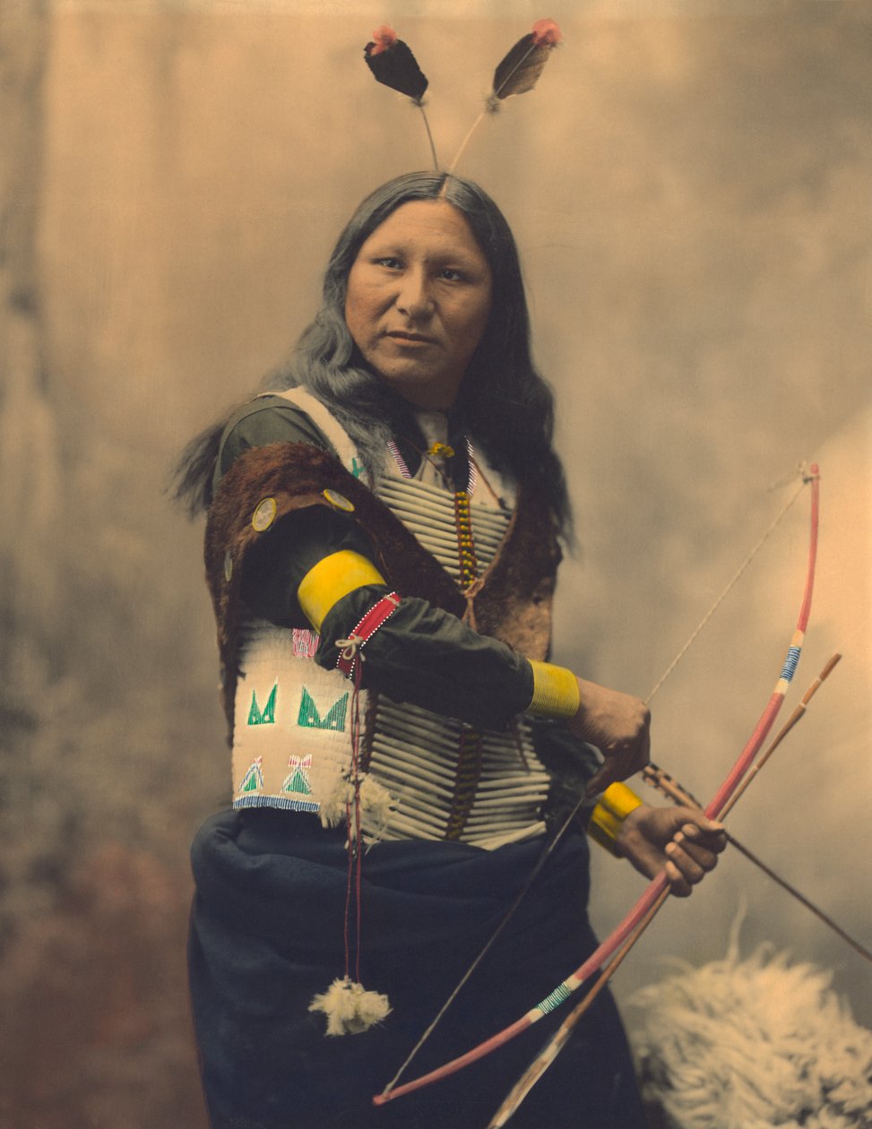 Portrait de Oglala Sioux Shout At - American Photographer