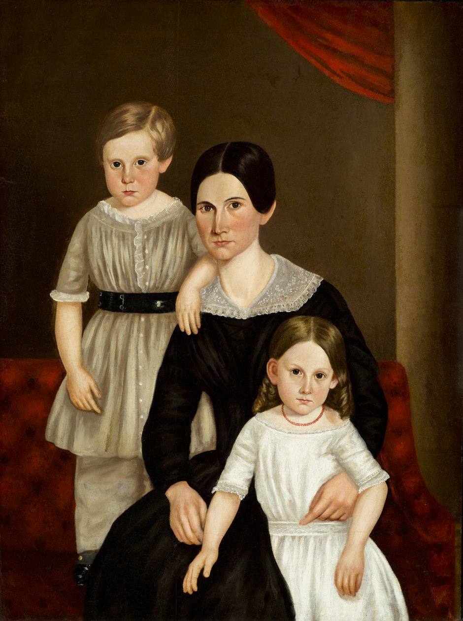 Un groupe familial, fin des années 1840 - American School