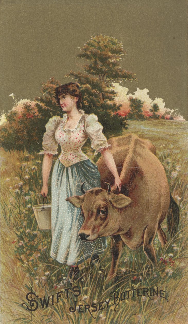Publicité pour le beurreine de Jersey de Swift, c.1880 - American School