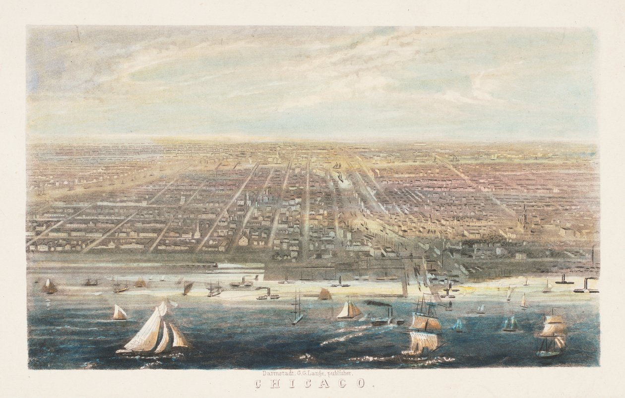Port de Chicago après 1856 - American School