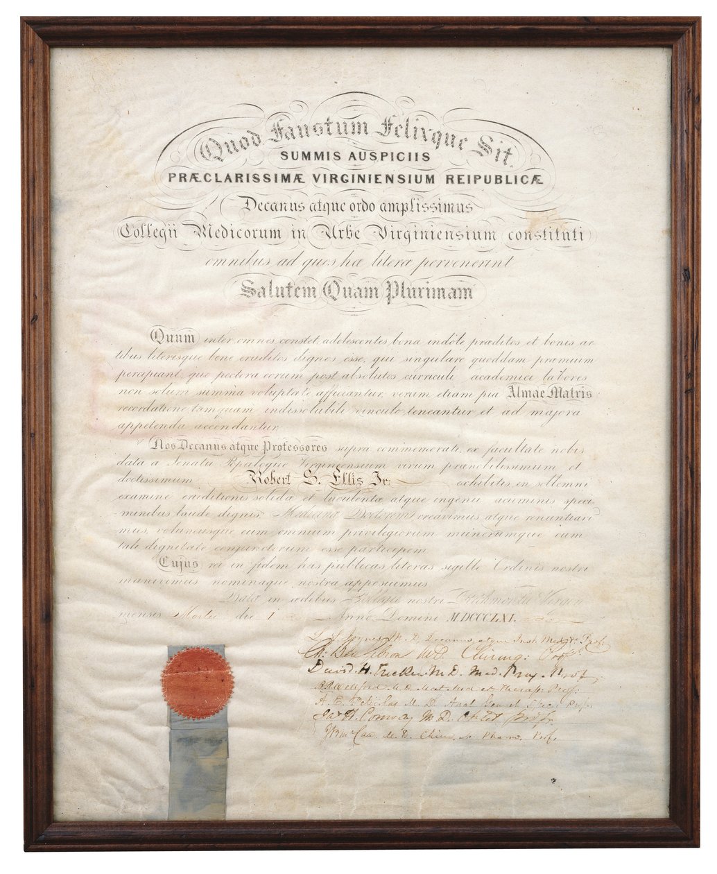 Diplôme de Robert S. Ellis Jr. - American School