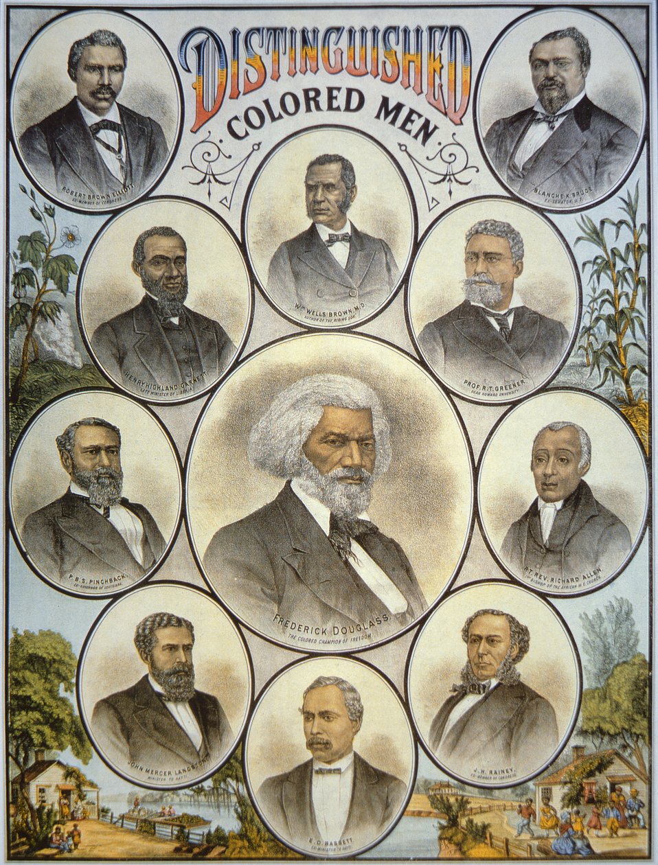 Hommes noirs distingués - American School