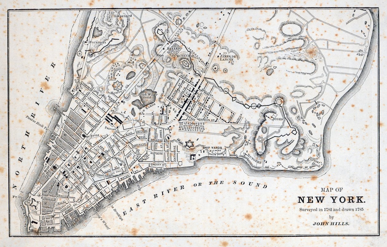Carte de New York - American School