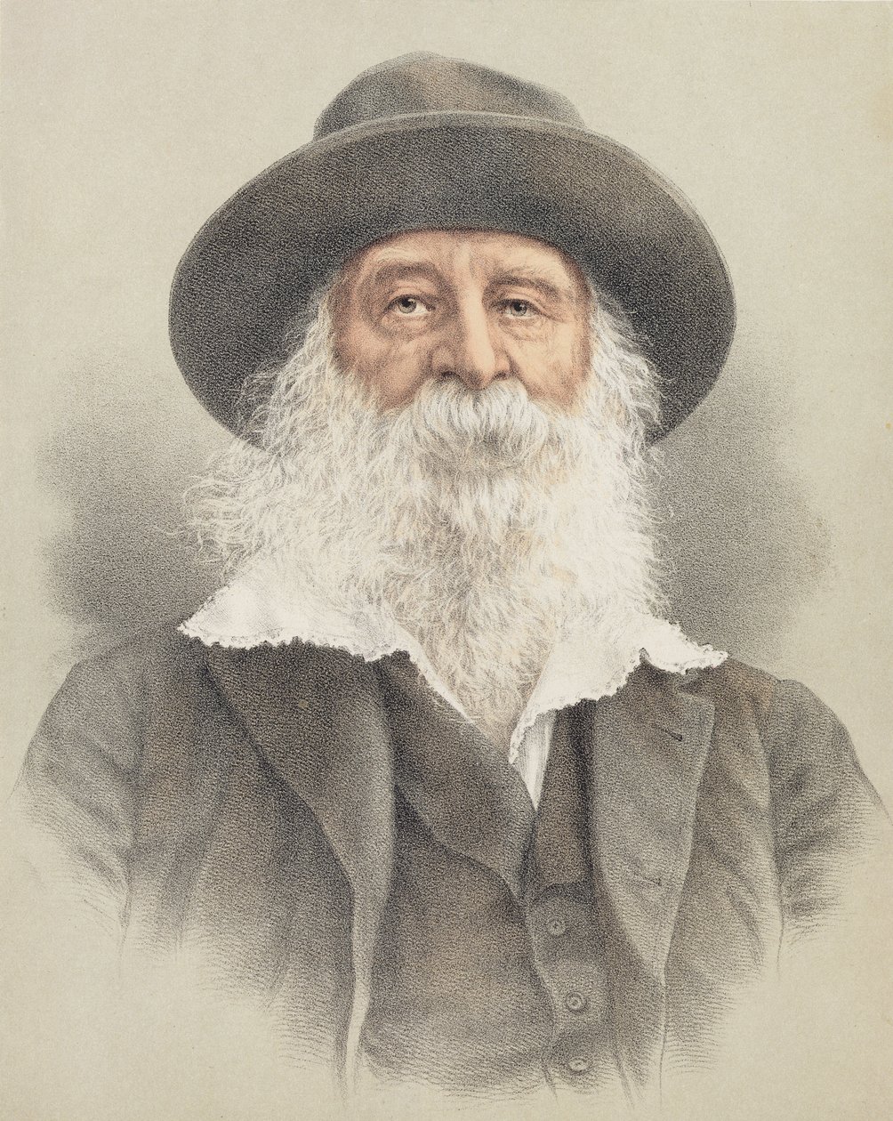 Portrait de Walt Whitman (1819-91) - American School