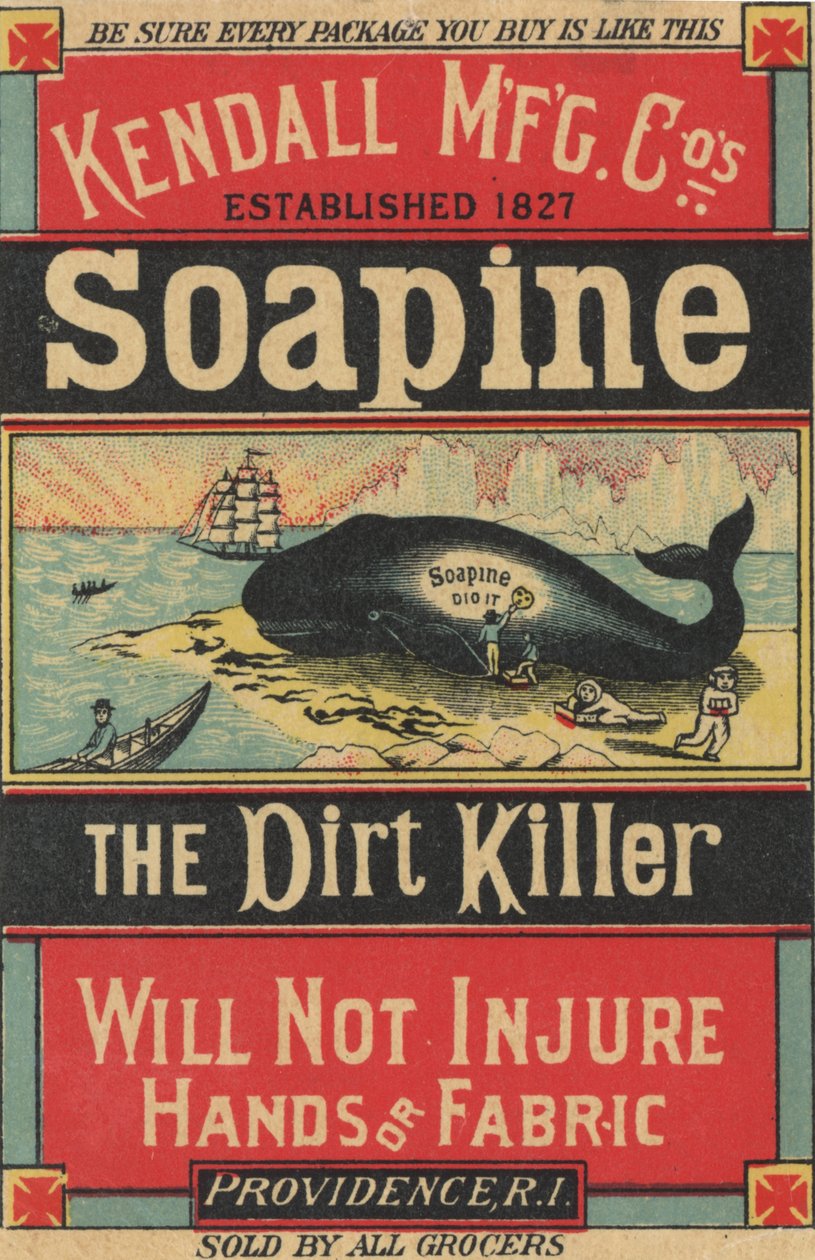 Affiche publicitaire pour le savon Soapine de Kendall Mfg. Co., c.1890 - American School