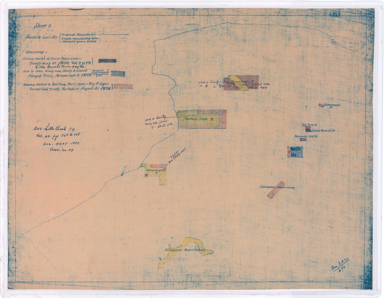 Les terres de Seneca en 1926 (impression) - American School