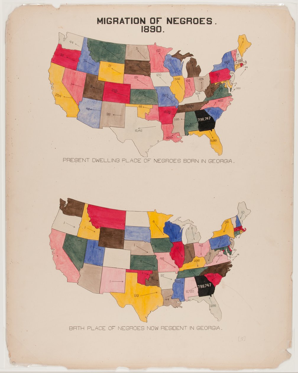 [Le Nègre de Géorgie] Migration des Nègres - American School