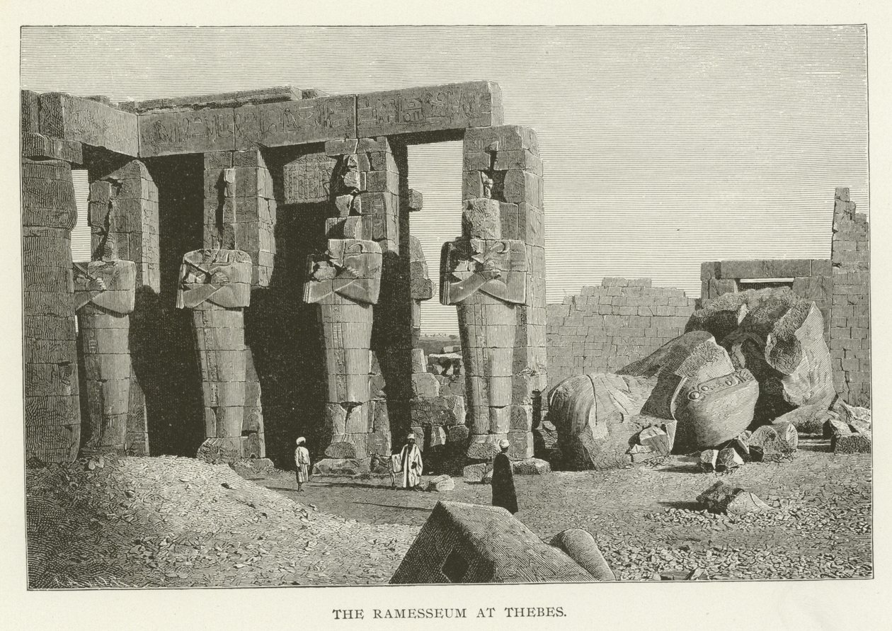 Le Ramesseum à Thèbes - American School